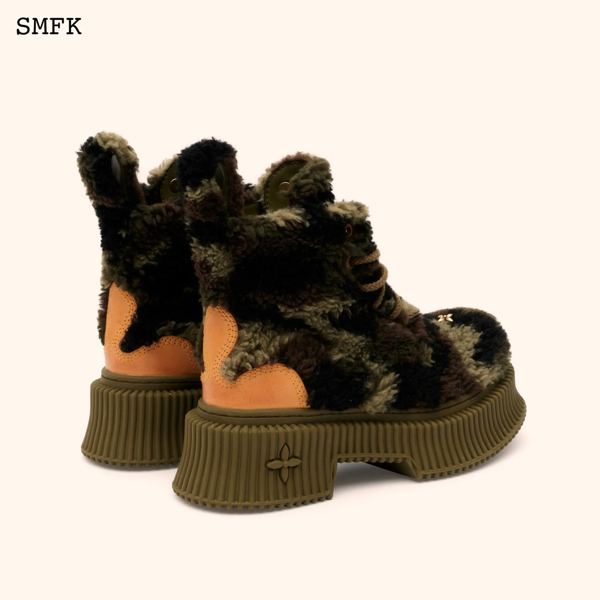Compass Green Camouflage Desert Boots