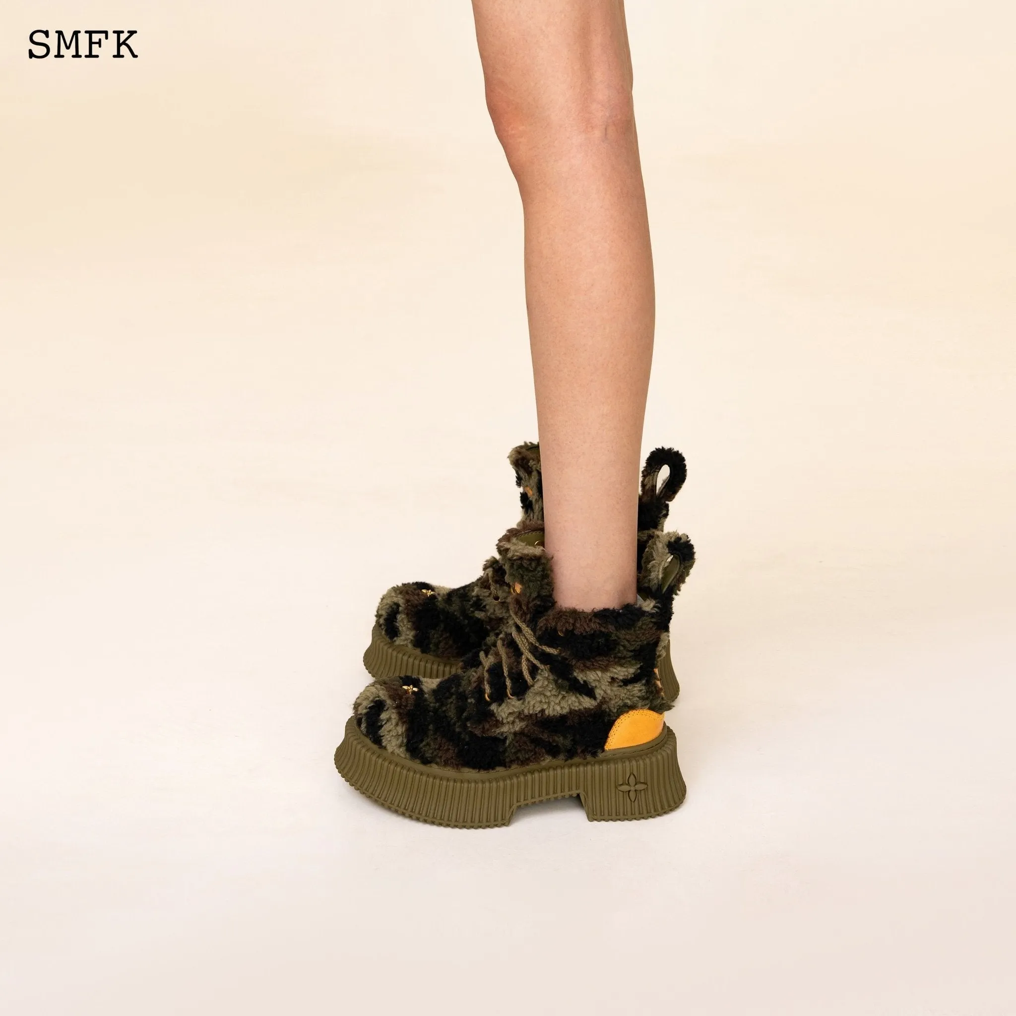 Compass Green Camouflage Desert Boots