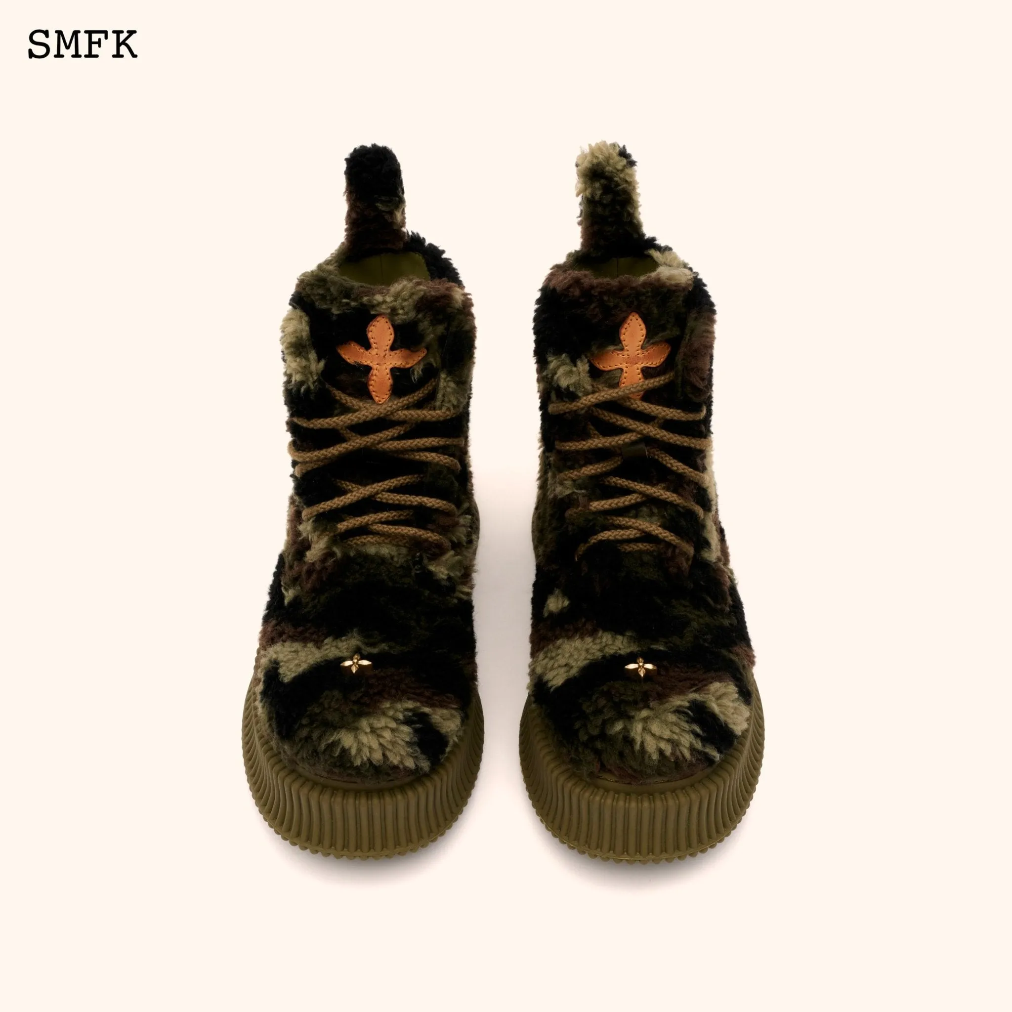 Compass Green Camouflage Desert Boots