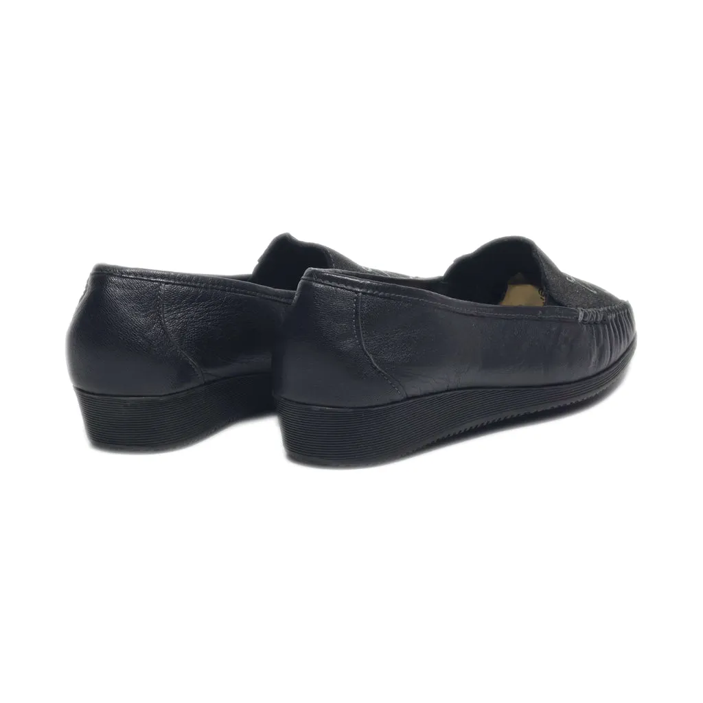 G Flex By Gemo Loafers Leather Grey Colour For Women