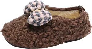 Toddler Boot Girls Winter Children Boots Boys And Girls Cotton Shoes Flat Bottoms Non Tassel Boots for Toddler Girls