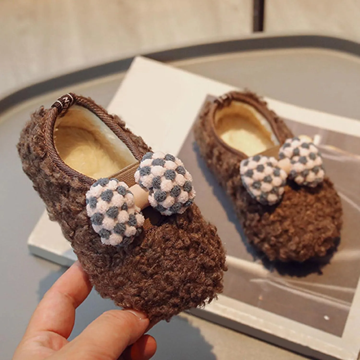 Toddler Boot Girls Winter Children Boots Boys And Girls Cotton Shoes Flat Bottoms Non Tassel Boots for Toddler Girls