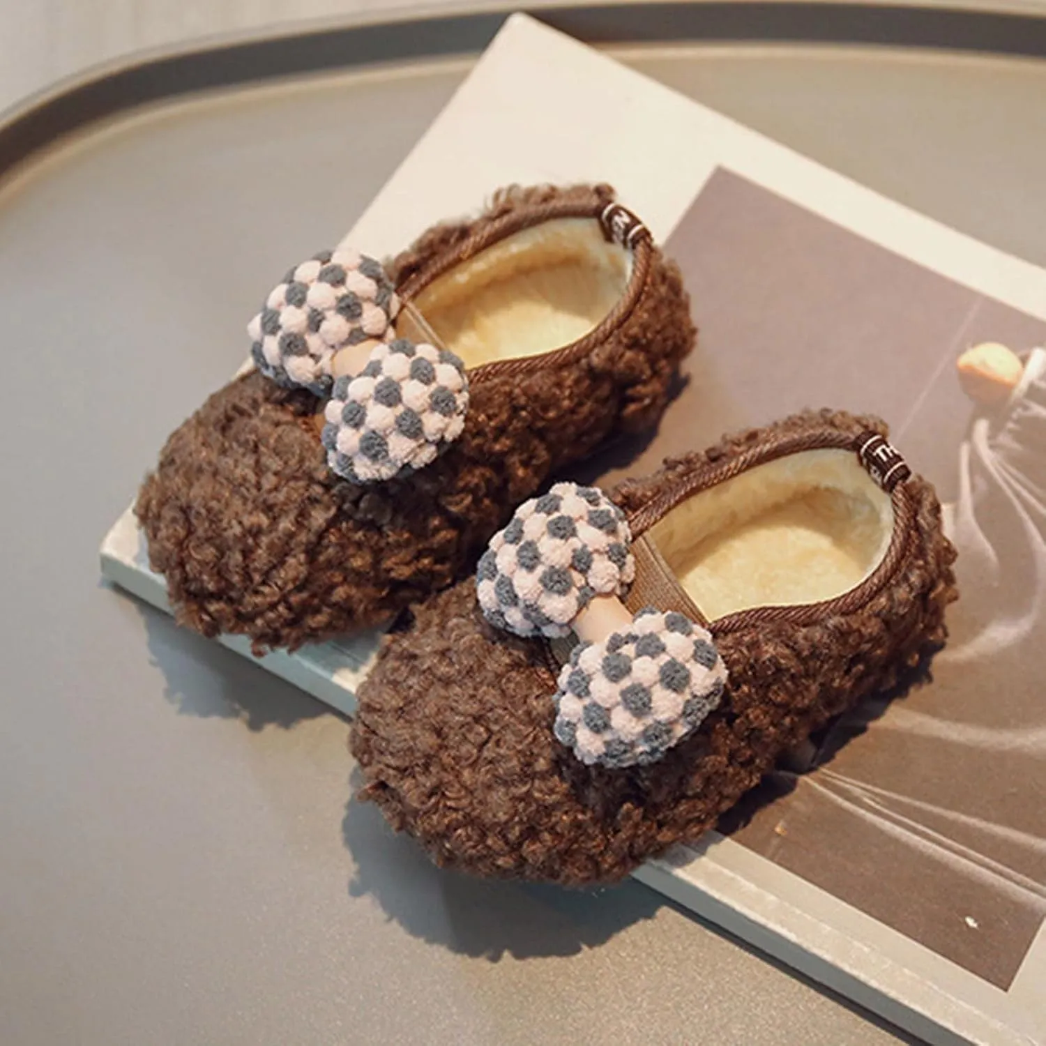 Toddler Boot Girls Winter Children Boots Boys And Girls Cotton Shoes Flat Bottoms Non Tassel Boots for Toddler Girls