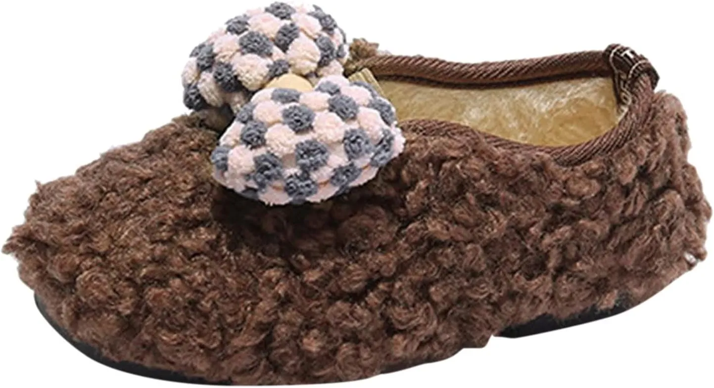 Toddler Boot Girls Winter Children Boots Boys And Girls Cotton Shoes Flat Bottoms Non Tassel Boots for Toddler Girls