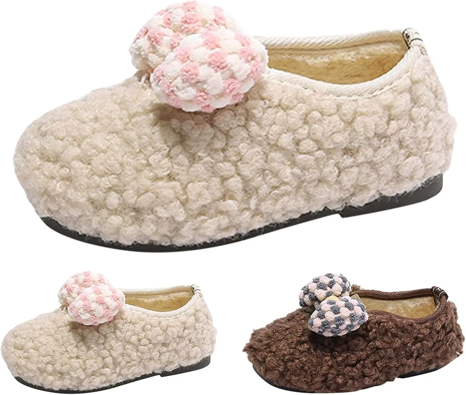 Toddler Boot Girls Winter Children Boots Boys And Girls Cotton Shoes Flat Bottoms Non Tassel Boots for Toddler Girls