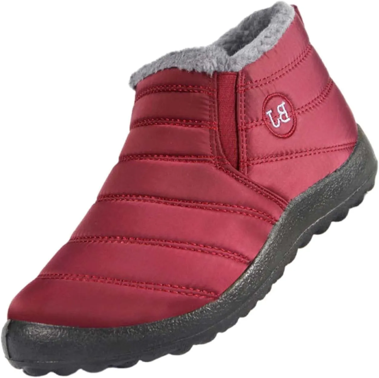 Womens Boots Winter Black Slip On Boots Waterproof Ladies for Women Boot with Comfort Barefoot Shoes Grounded Footwear Hiking Womens Cowboy Boots Snow Booties for Men